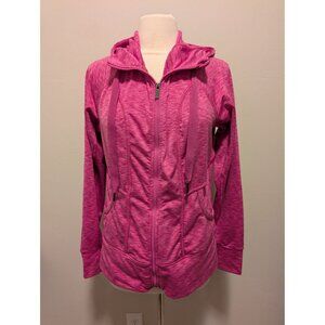 Energy Zone Active Full Zip Hoodie Large High Neck, thumb holes Athleisure